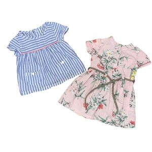 Carter's Pink Floral Baby Dress and Shirt